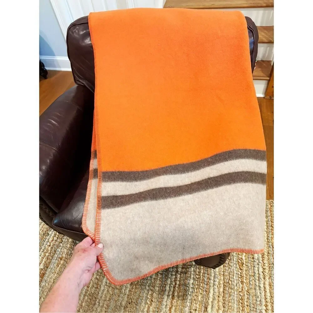 Alicia Adams Alpaca Aspen Blanket Orange Equestrian $795.00